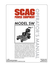 Scag Power Equipment SW48V-15KH Manual Del Usuario