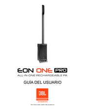 Harmann JBL EON ONE PRO Guia Del Usuario