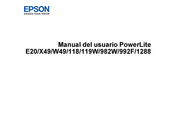 Epson PowerLite W4 Manual Del Usuario