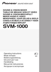 Pioneer SVM-1000 Manual De Instrucciones