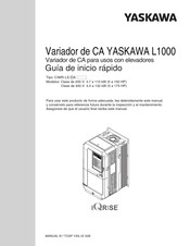 YASKAWA L1000 Guia De Inicio Rapido