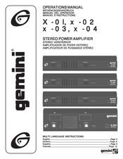 Gemini X-04 Manual Del Operador