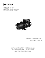 Pentair BOOST-RITE Manual De Instalación / Guía Del Usuario