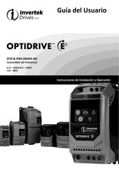 Invertek Drives OPTIDRIVE E3 Guia Del Usuario