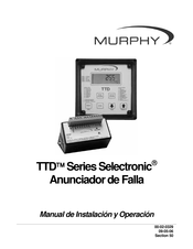 Murphy TTD Selectronic Serie Manual De Instalación Y Operación