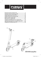 Narex ESN 400 Long Run Manual De Uso Original
