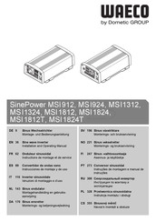 Dometic GROUP WAECO SinePower MSI912 Instrucciones De Montaje