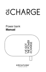 KREAFUNK toCharge Power Bank Manual De Uso