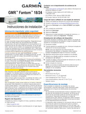 Garmin GMR Fantom 18 Instrucciones De Instalación