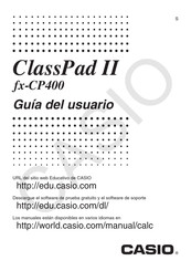 Casio ClassPad II fx-CP400 Guia Del Usuario