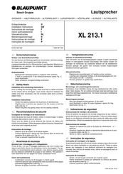 Blaupunkt XL 213.1 Instrucciones De Montaje