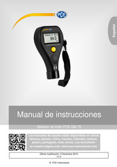 PCE GM 75 Manual De Instrucciones