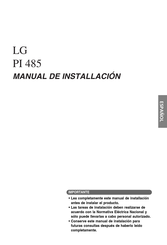 LG PI 485 Manual De Instalación