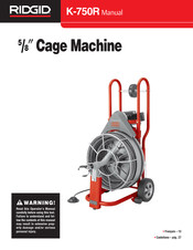 Ridgid K-750R Manual Del Usuario