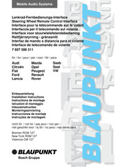 Blaupunkt 7 607 586 511 Instrucciones De Montaje