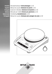 Mettler Toledo JL1502GE Manual De Usuario