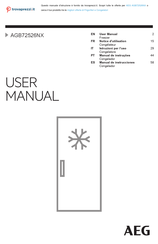 AEG AGB72526NX Manual De Instrucciones