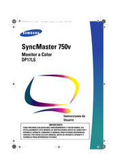 Samsung SyncMaster 750V Instrucciones De Usuario