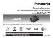 Panasonic Lumix H-PS45175 Instrucciones De Operación