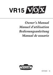 Vox VR15 Manual De Usuario