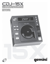 Gemini CDJ-15X Manual Del Operador