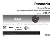 Panasonic Lumix H-X015 Manual De Instrucciones