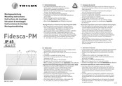 Trilux Fidessa-PM Serie Instrucciones De Montaje