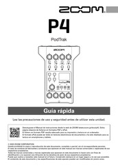 Zoom PodTrak P4 Guía Rápida