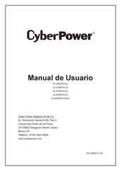 Cyber Power OL3000RTXL2UHV Manual De Usuario