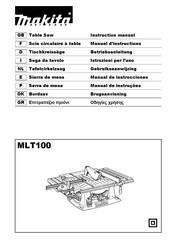 Makita MLT100 Manual De Instrucciones