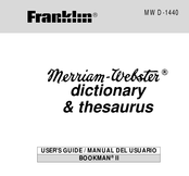 Franklin MWD-1440 Manual Del Usuario