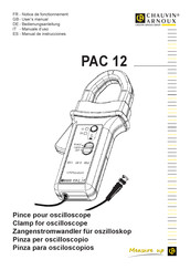 Chauvin Arnoux PAC 12 Manual De Instrucciones