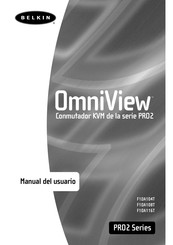 Belkin OmniView PRO2 F1DA104T Manual Del Usuario