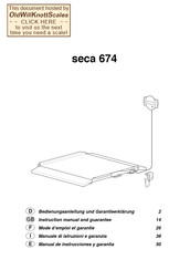 Seca 674 Manual De Instrucciones