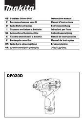Makita DF030D Manual De Instrucciones