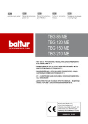 baltur TBG 85ME Manual De Instrucciones