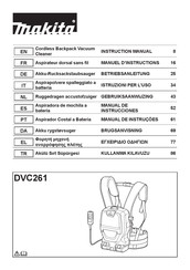 Makita DVC261 Manual De Instrucciones