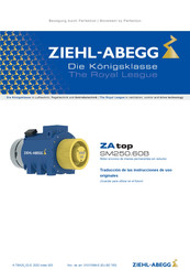 ZIEHL-ABEGG ZA top SM250.60B Instrucciones De Uso