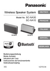 Panasonic SC-NA30 Instrucciones De Funcionamiento