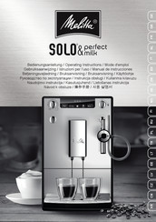 Melita Caffeo Solo & Perfect Milk Manual De Instrucciones