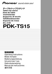 Pioneer PDK-TS15 Manual De Instrucciones