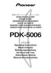 Pioneer PDK-5006 Manual De Instrucciones