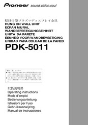 Pioneer PDK-5011 Manual De Instrucciones