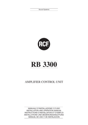 rcf RB 3300 Manual De Uso