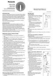 Panasonic EW1270 Instrucciones De Funcionamiento