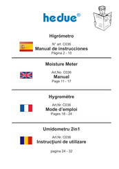 Hedue C036 Manual De Instrucciones