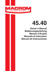 Macrom 45.40 Manual De Instrucciones