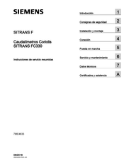 Siemens SITRANS FC330 Instrucciones De Servicio