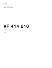 Gaggenau VF 414 610 Manual De Instrucciones