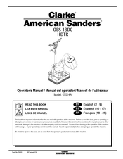 Clarke American Sanders OBS-18DC Manual Del Operador